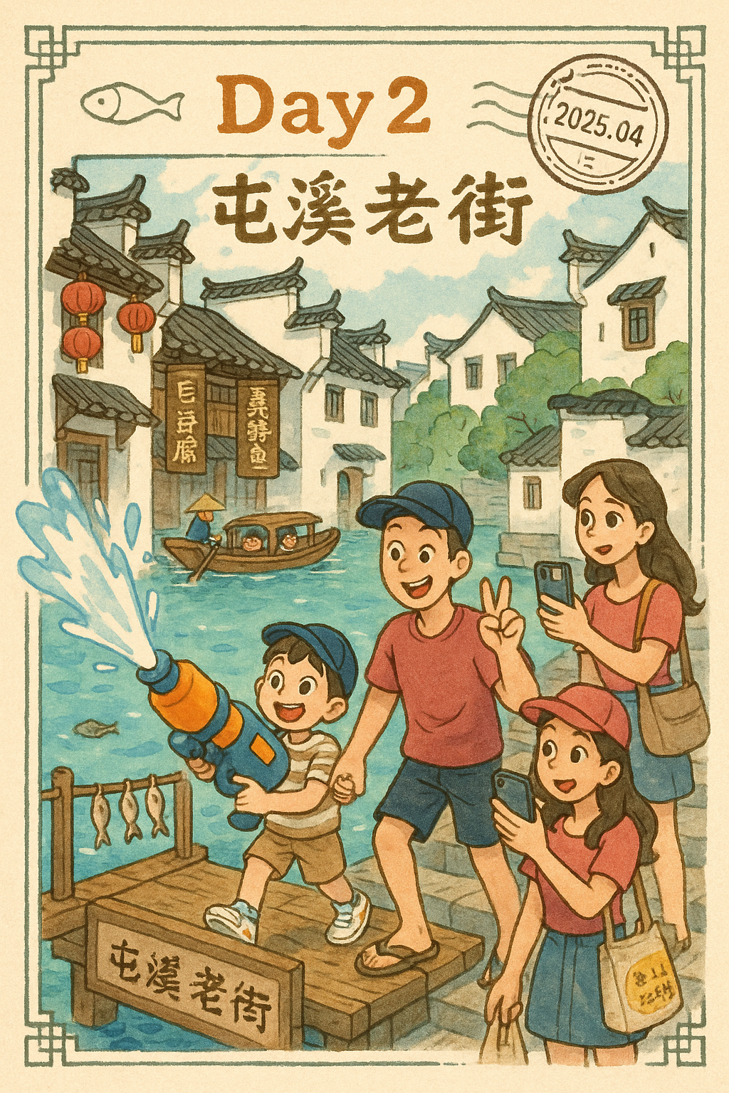 吉卜力风格的旅行图2